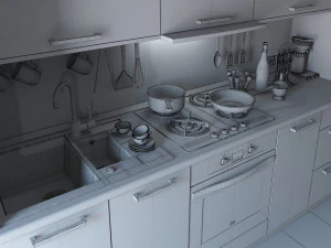 kitchen 01 3D Model