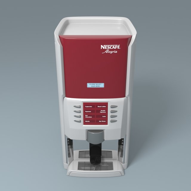 nescafe alegria coffee machine 3D in 3DExport