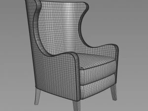 bergere armchair 3D Model