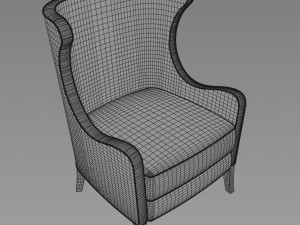 bergere armchair 3D मॉडल