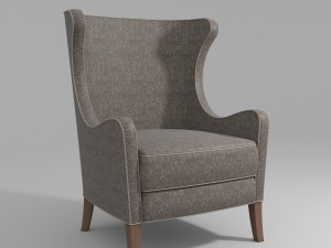 bergere armchair 3D मॉडल