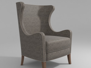 bergere armchair 3D मॉडल