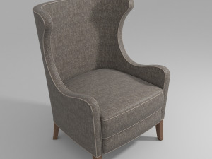 bergere armchair 3D मॉडल