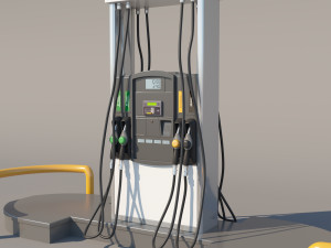fuel dispenser 3D 모델