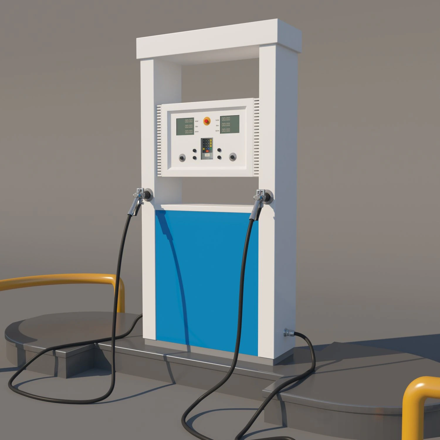 lpg dispenser 3D Model .c4d .max .obj .3ds .fbx .stl .blend