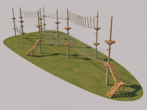 parque de corda Modelo 3D