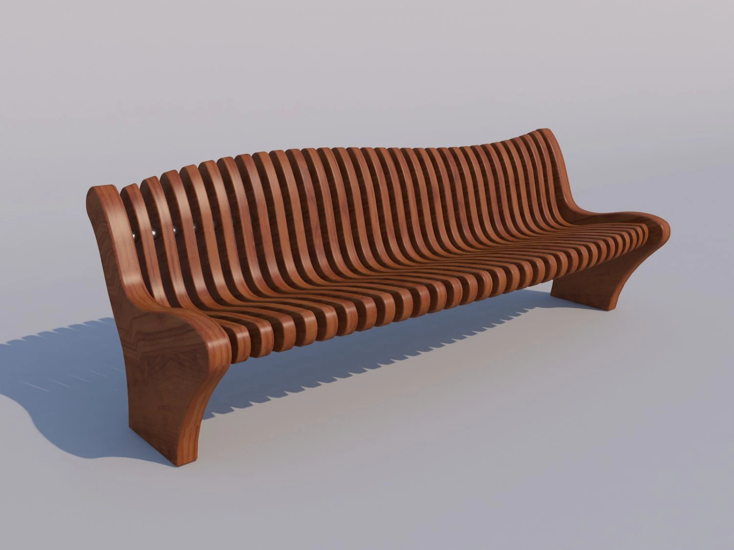 bench 3D Model .c4d .max .obj .3ds .fbx .stl .blend 