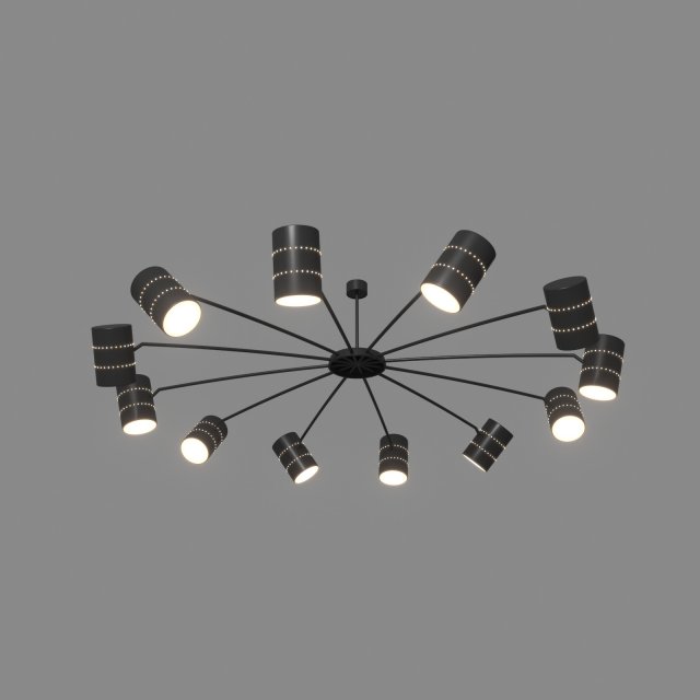 candelier modern 3D Model .c4d .max .obj .3ds .fbx .stl .blend 