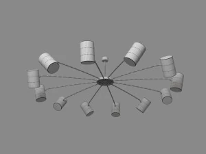 candelabro moderno Modelo 3D