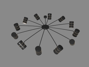 candelier modern 3D Model