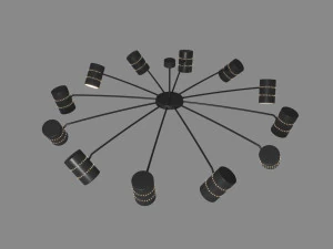 candelabro moderno Modelo 3D