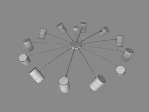 candelabro moderno Modelo 3D