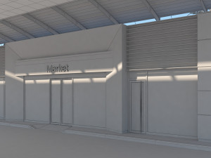gas station scene 3D मॉडल