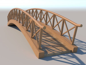 wooden bridge 3D Model