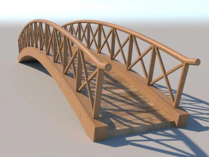 wooden bridge 3D Model