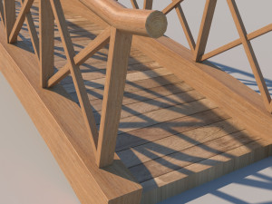 wooden bridge 3D Model
