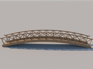 wooden bridge 3D Model