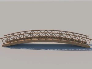 wooden bridge 3D Model