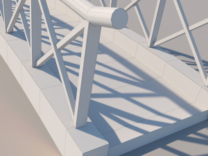 wooden bridge 3D Model