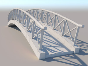 wooden bridge 3D Model
