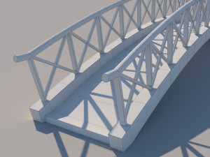 wooden bridge 3D Model