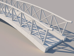 wooden bridge 3D Model