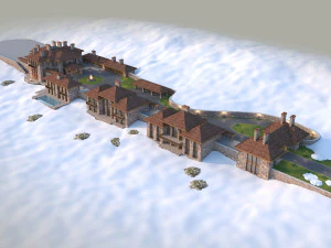 the chalet complex 3D Model