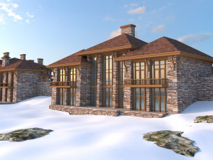 the chalet complex Modelo 3D