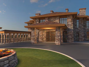 the chalet complex 3D Model