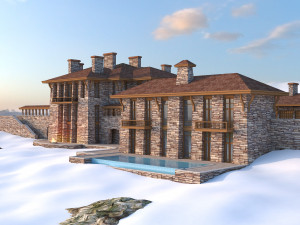 the chalet complex Modelo 3D