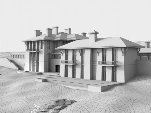 the chalet complex 3D Model