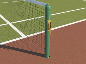 detailed tennis court 3D Model