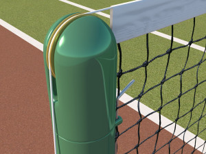 detailed tennis court 3D Model