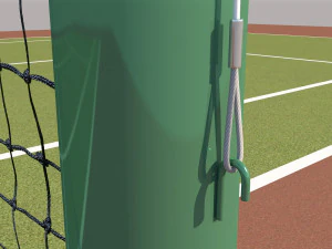 detailed tennis court 3D Model