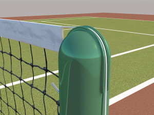 detailed tennis court 3D Model