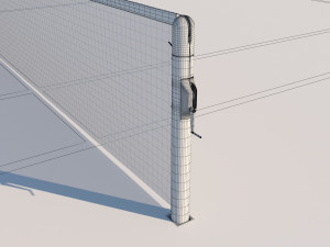 detailed tennis court 3D Model