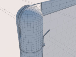 detailed tennis court 3D Model