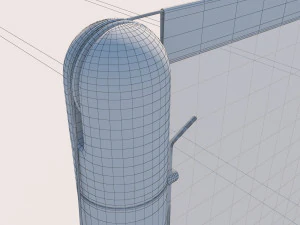 detailed tennis court 3D Model