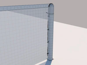 detailed tennis court 3D Model