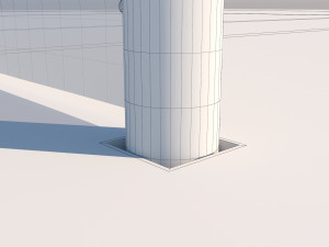 detailed tennis court 3D Model