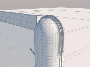 detailed tennis court 3D Model