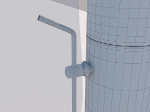 detailed tennis court 3D Model