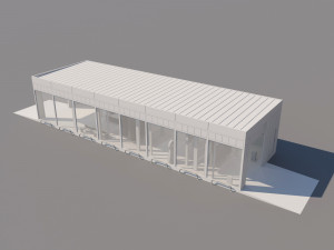 tunnel car wash Modello 3D