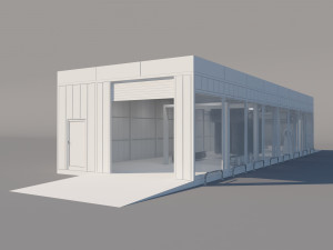 tunnel car wash Modello 3D