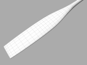 wooden rowboat for fishing and trip 3D-Modell