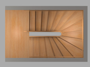 u stair for small areas 3D-Modell