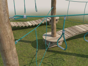 kid rope course 3D Model