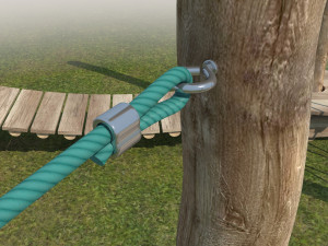 kid rope course 3Dモデル