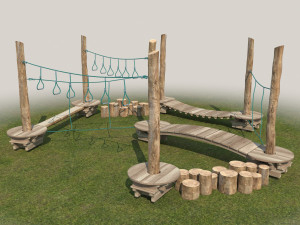 kid rope course 3D 模型