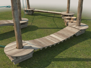 kid rope course 3Dモデル